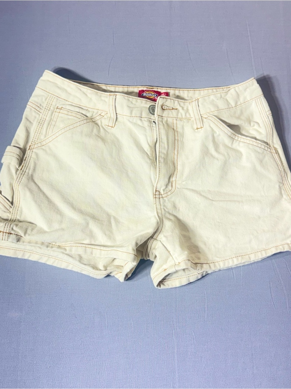 Dickies‎ Women's Carpenter Shorts Off-White Speckled Size 5/27